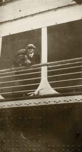 Albert Menzo Dunlap and Eva Wyman Dunlap leaving for China in 1912