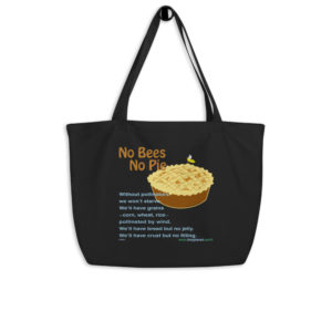 No Bees No Pie - Tiny Planet Tote Bag Designed by Dorothea Mordan. Sold by Chandler Designs