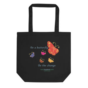 Be A Butterfly - Tiny Planet Tote Bag Designed by Dorothea Mordan. Sold by Chandler Designs
