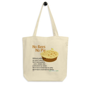 No Bees No Pie - Tiny Planet Tote Bag Designed by Dorothea Mordan. Sold by Chandler Designs
