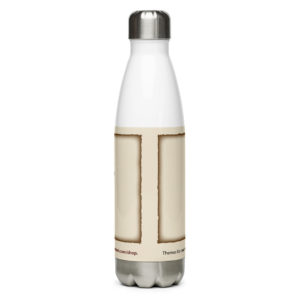 US Constitution - Tiny Planet Water Bottle Designed by Dorothea Mordan. Sold by Chandler Designs