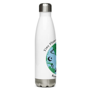 Tiny Planet Big Dreams Water Bottle Designed by Dorothea Mordan. Sold by Chandler Designs