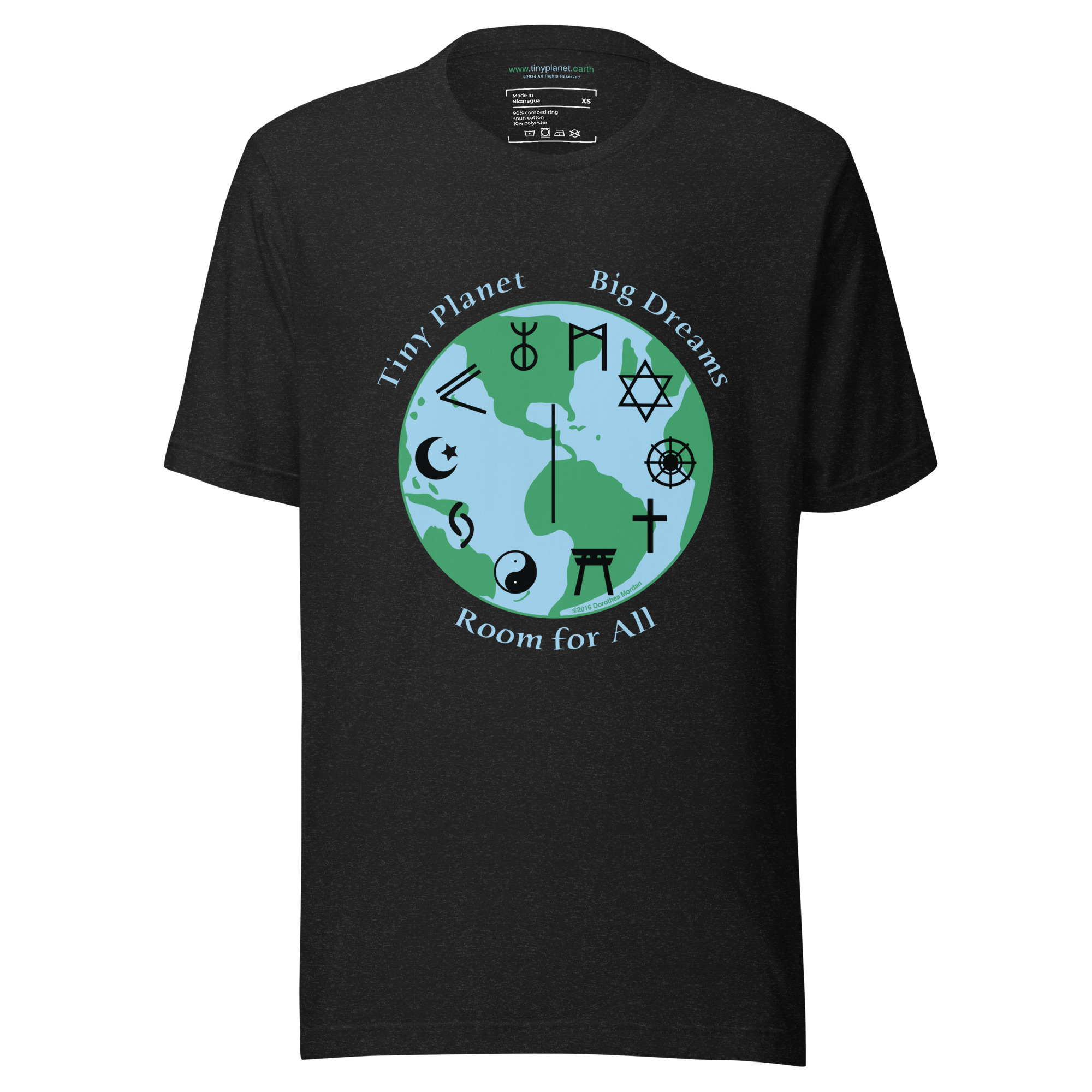 Tiny Planet, Big Dreams Short Sleeve Unisex t-shirt